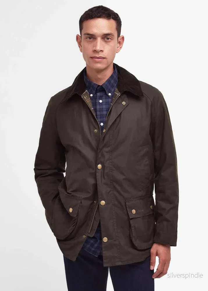 Barbour Ashby Wax Jacket Olive