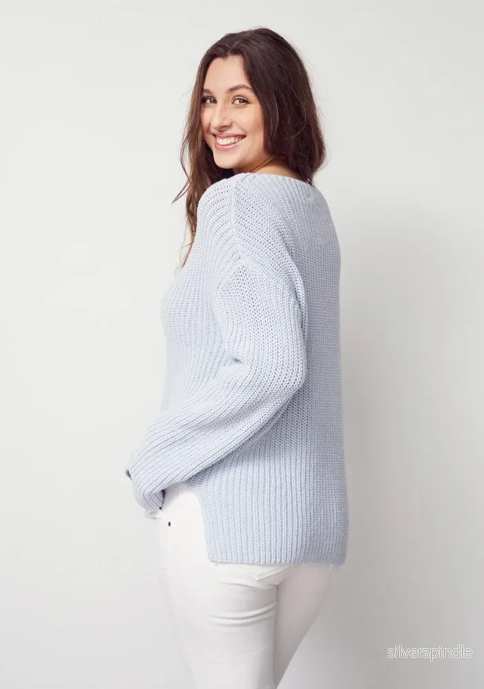 Gunda Knit Pullover - Light Blue - Bild 3