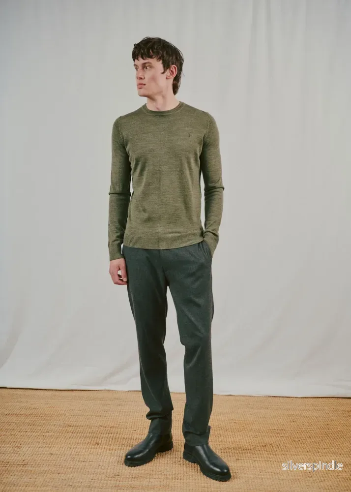 BS Jupiter Regular Fit Stickat - Olive