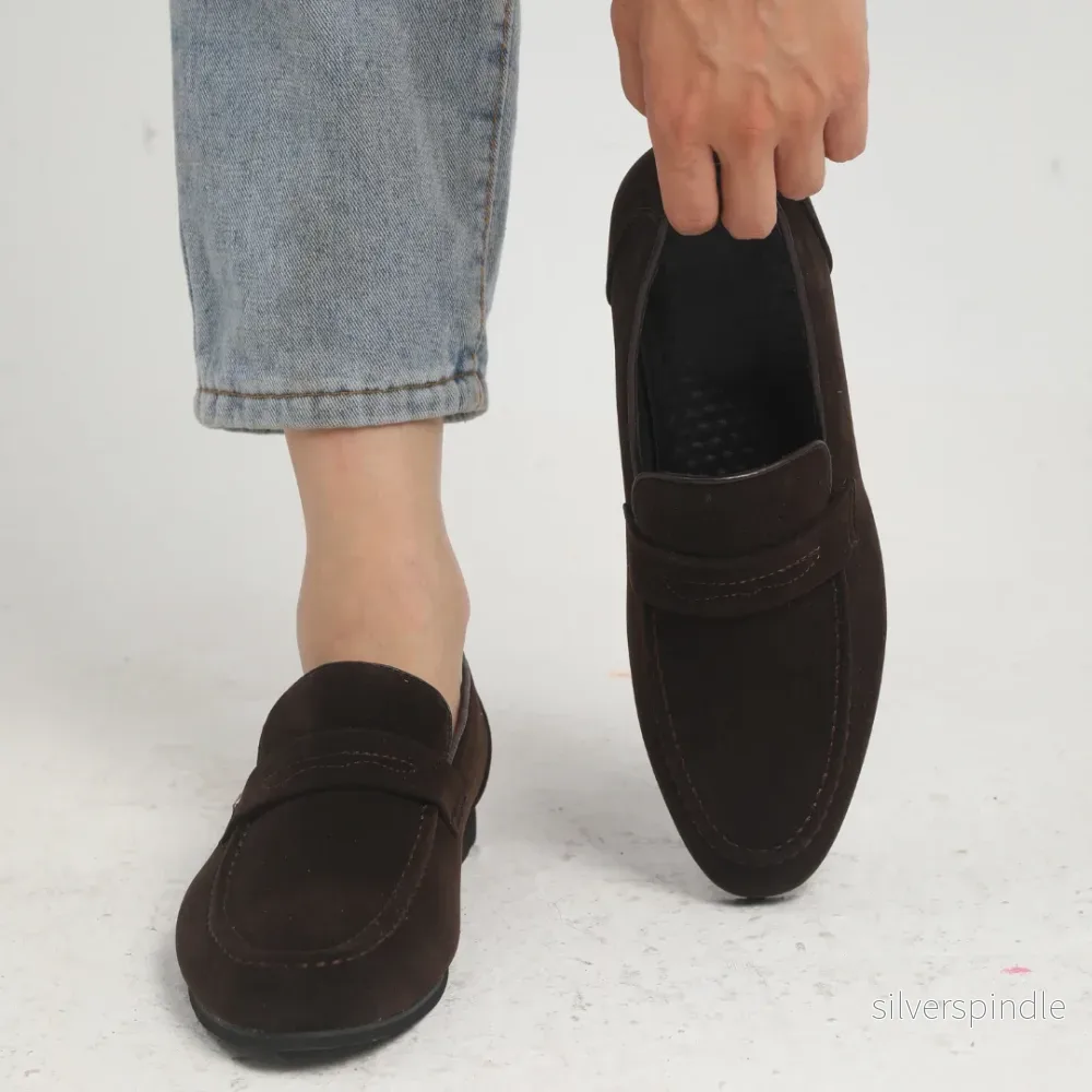 Klassiska Penny Loafers för Män med Handsydda Detaljer | Elegant Slip-On Design för Tidlös Stil - Bild 3