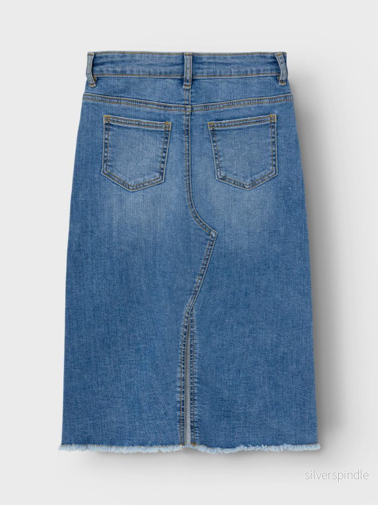 Lång Jeanskjol - kjol Denim - Bild 2