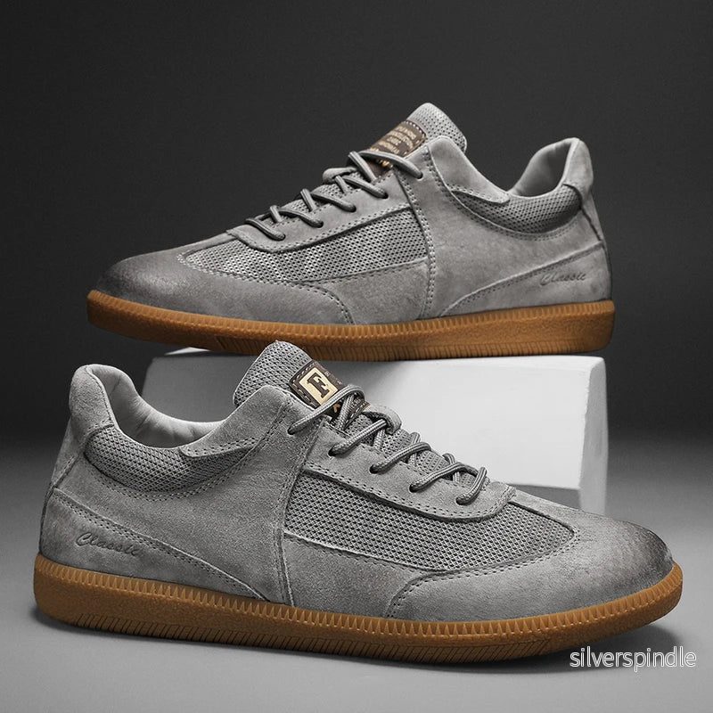 Retro Sneakers | Låg Snörning med Halkskyddad Sula | Vintage-Inspirerade Träningsskor för Stil och Komfort - Bild 2