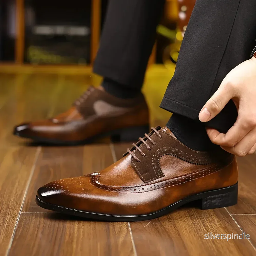 Eleganta Klänningsskor för Män med Polerad Finish | Tidlös Stil för Vardagsbruk - Bild 3