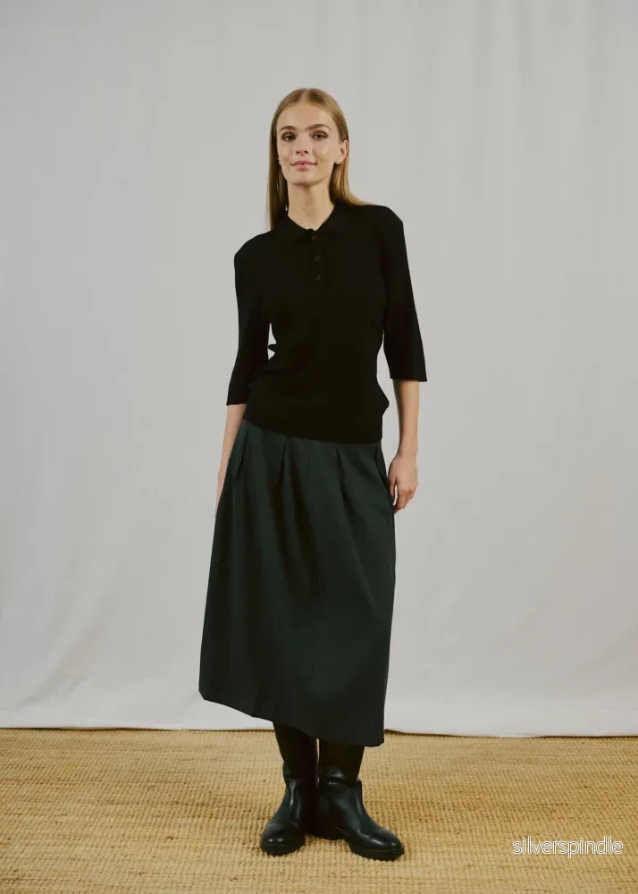BS Agna Regular Fit Stickat - Black - Bild 2