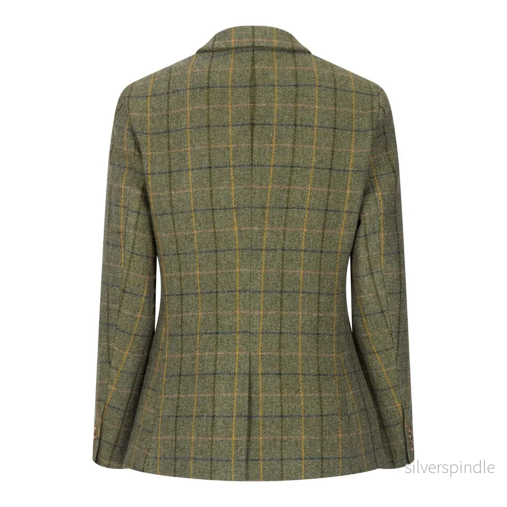 Walker & Hawkes Mayland-tweedkavaj dam Navy Stripe - Bild 2
