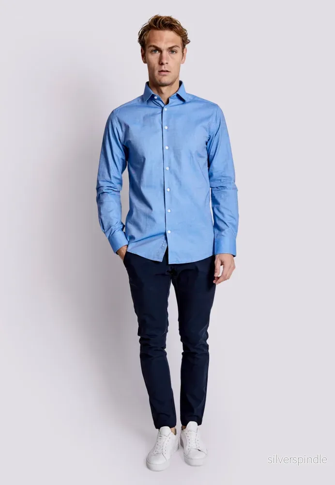 BS Bennet Slim Fit Skjorta - Blue - Bild 2