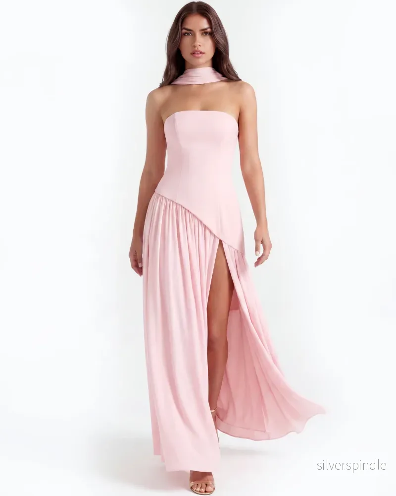 Mia | Elegant Axelbandslös Maxi Klänning Mia | Elegant Axelbandslös Maxi Klänning
