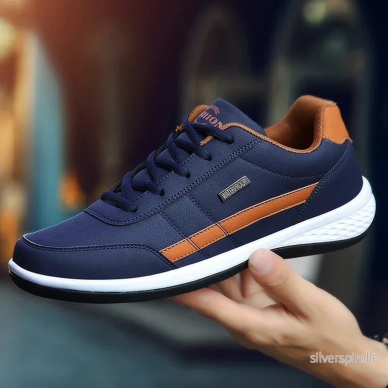 Ethan | Lätta Snygga Herrsneakers med Mesh och Tjock Sula - Bild 3