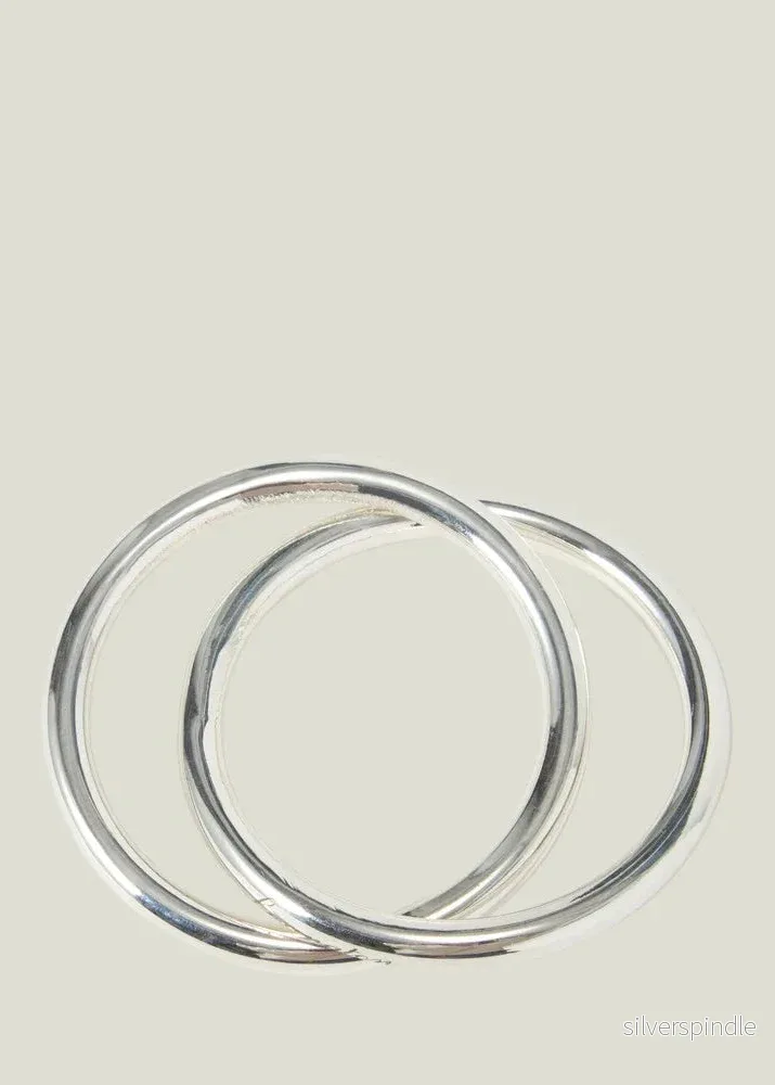 Lexington Brass Double Ring Napkin Ring silver - Bild 2