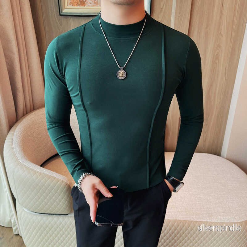 Oliver | Slim Fit Randig Långärmad T-shirt för Vår och Höst - Bild 3