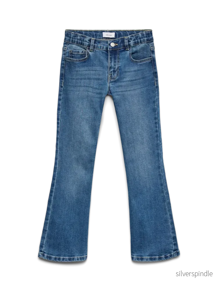 RIVER FLARED JEANS MEDIUM BLUE RIVER FLARED JEANS MEDIUM BLUE