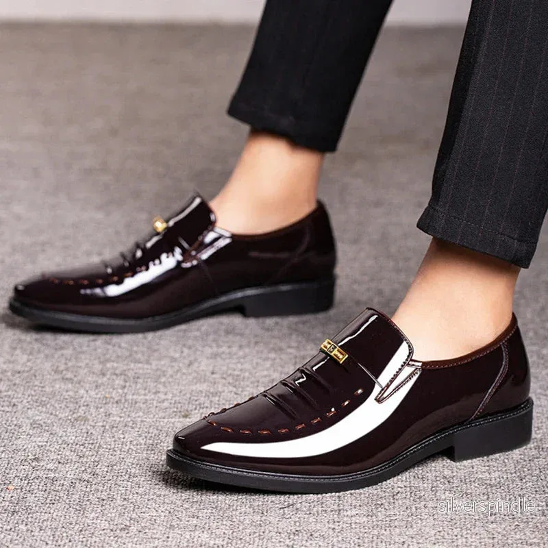 Elegant Loafers Män | Högblank Slip-On Design med Bekväm Passform | Perfekta för Formella Tillfällen Elegant Loafers Män | Högblank Slip-On Design med Bekväm Passform | Perfekta för Formella Tillfällen
