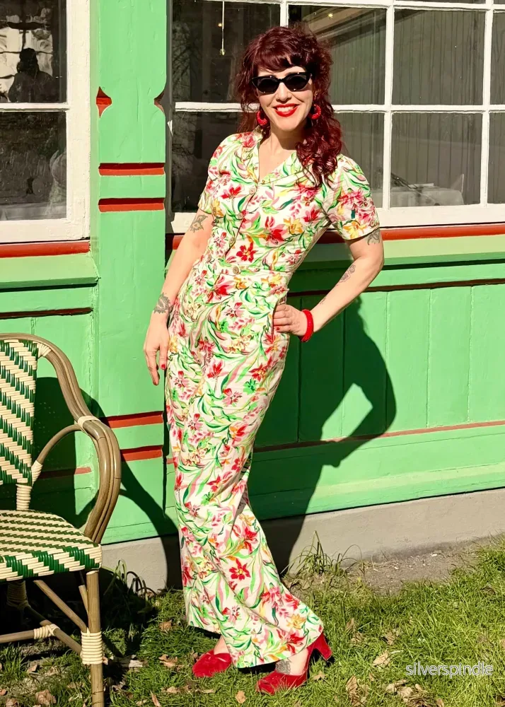 Maxine jumpsuit med korta ärmar - multi floral - Bild 2