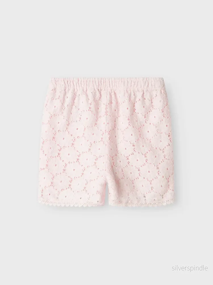 Rosa Shorts Broderie Anglaise - Bild 2