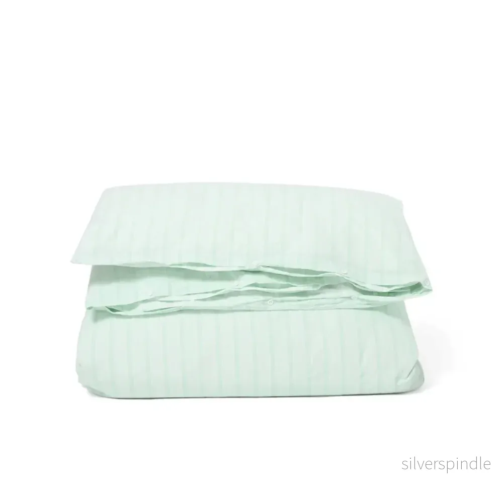 Lexington Striped Cotton Percale Påslakanset - Bild 3