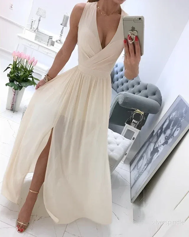 Oliver | Elegant Ärmlös Vårklänning för Varma Dagar Oliver | Elegant Ärmlös Vårklänning för Varma Dagar