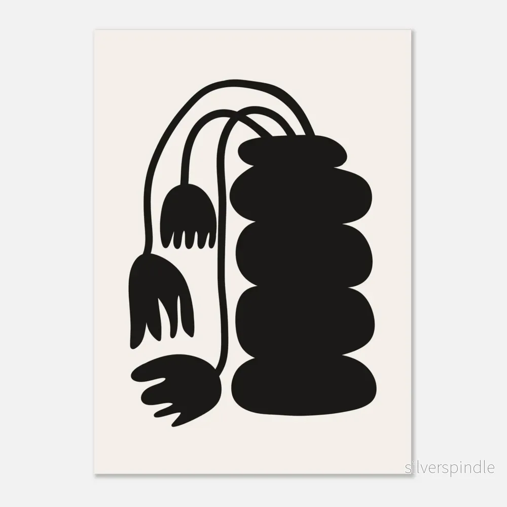 Fritillariaposter Svart Grafisk - Bild 2