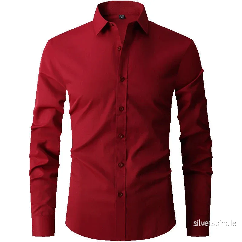 Oliver | Slim Fit Färgblock Herrskjorta För Vår Och Höst - Bild 2