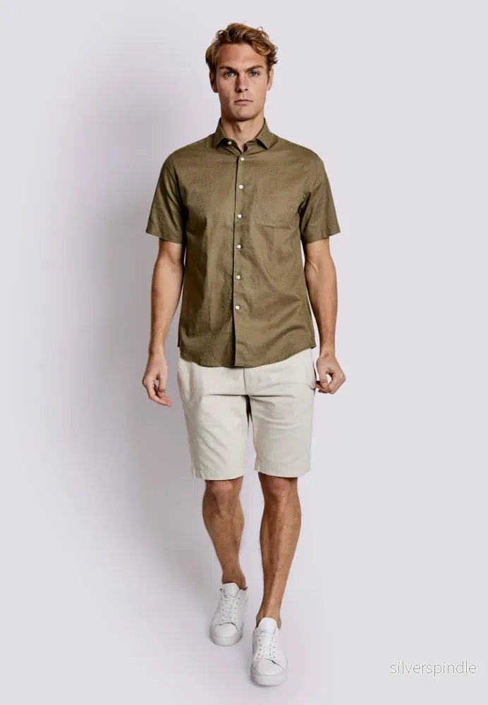 BS Gandia Casual Modern Fit Skjorta - Army - Bild 3