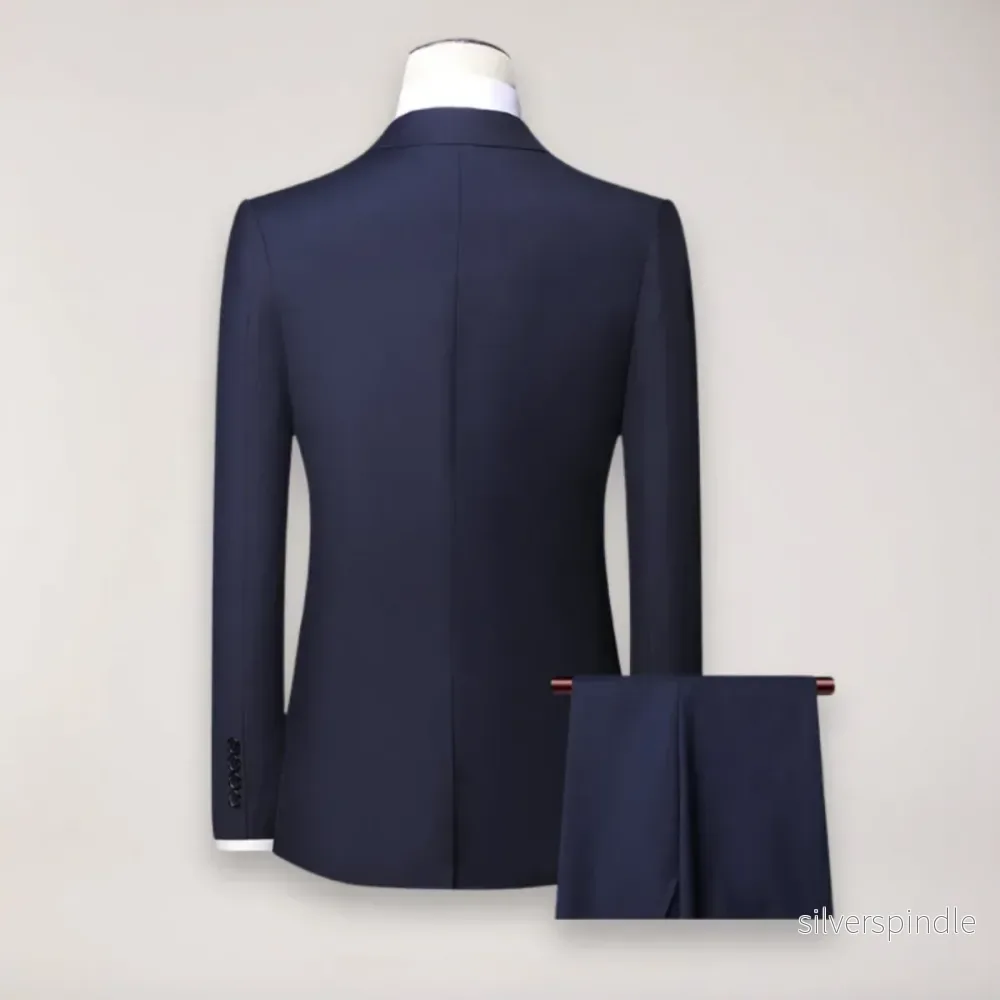 Elegant Tredelad Kostymset för Män med Skräddarsydd Kavaj | Stilren Look för Formella Tillfällen - Bild 3