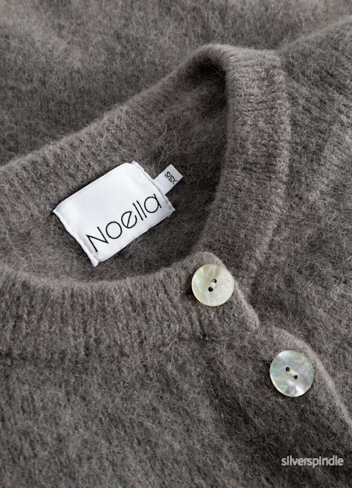 KAE KNIT CARDIGAN COFFEE - Bild 2