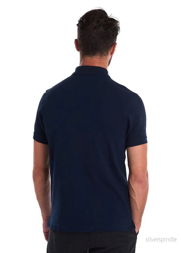 Barbour Tartan Pique Polo Navy - Bild 3
