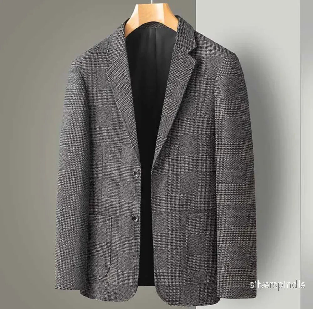 Ethan | Elegant Slim Fit Kavaj med Rutmönster - Bild 2