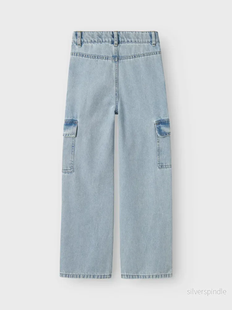 Ljusblå Cargo Jeans - Bild 2