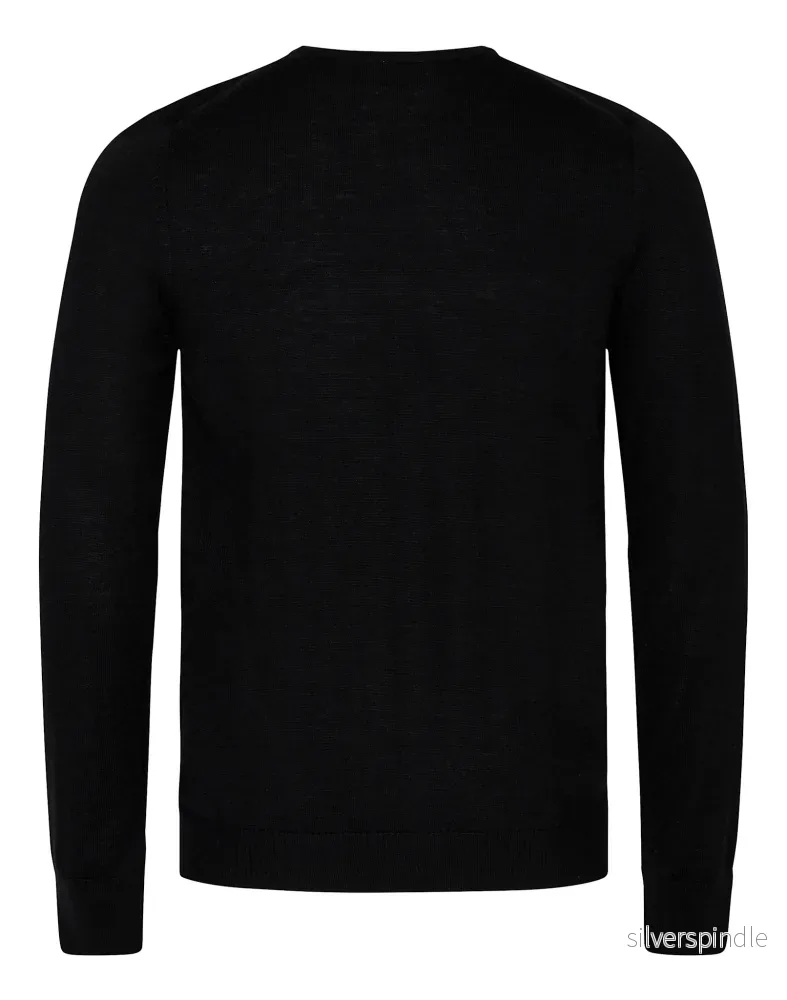BS Uranus Regular Fit Stickat - Black - Bild 2