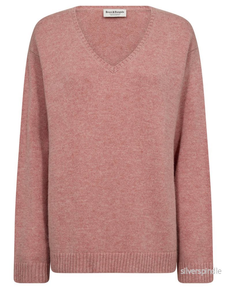 BS Loanna Regular Fit Stickat - Dusty Pink