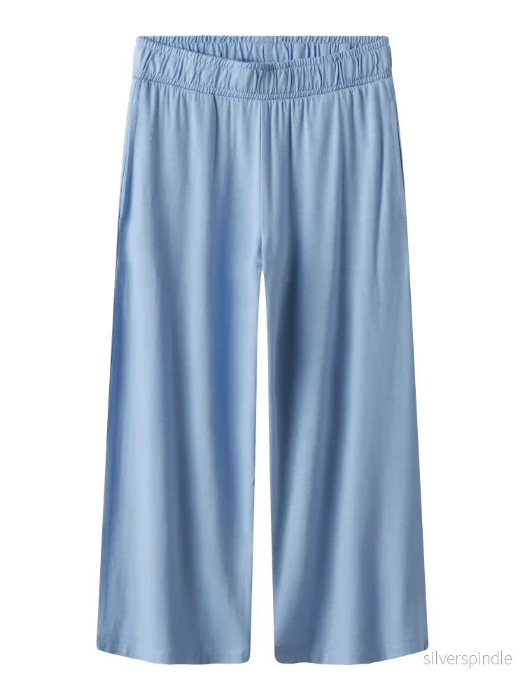 Blå Culotte Byxa Blå Culotte Byxa