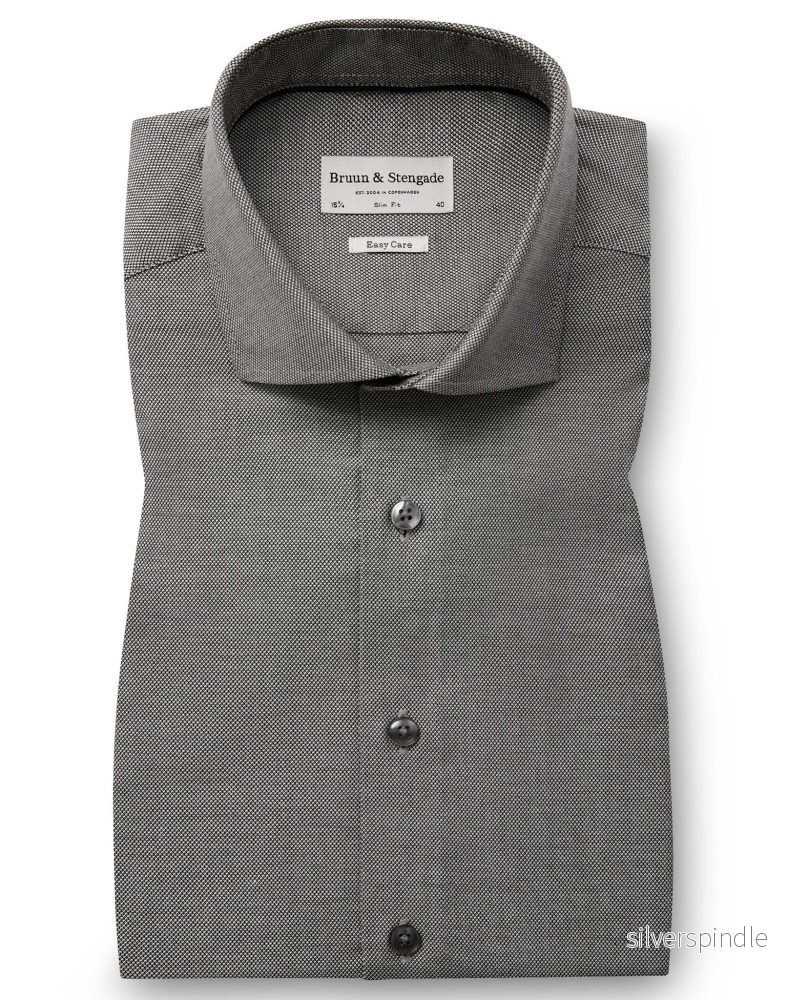 BS Tolle Slim Fit Skjorta – Grey BS Tolle Slim Fit Skjorta – Grey