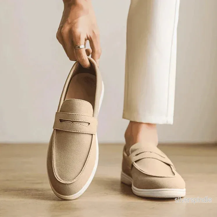 Ethan | Mjuk Konstmocka Loafers för Män med Handsydda Sömmar - Bild 3