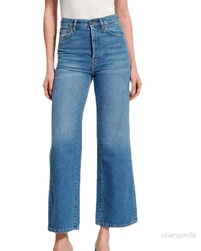 Sofia | Retro Hög Midja Cropped Jeans Dam Sofia | Retro Hög Midja Cropped Jeans Dam