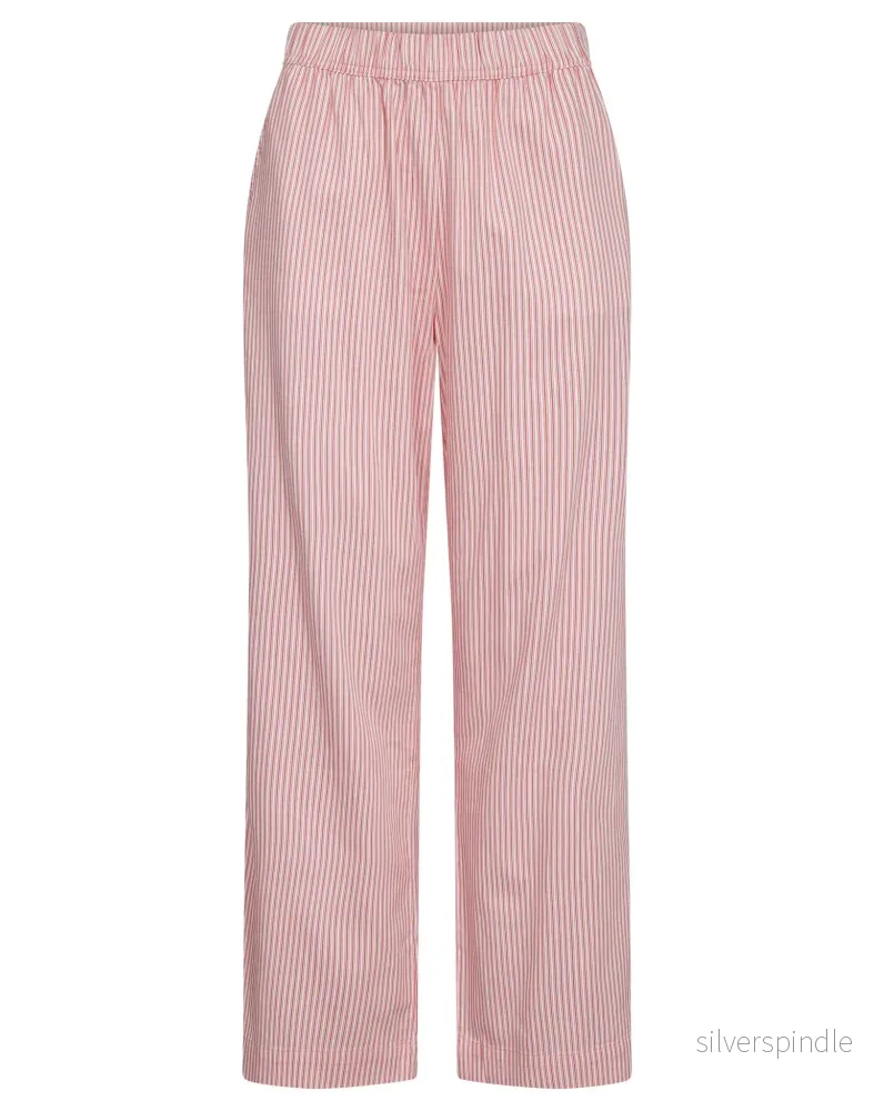 BS Rosetta Regular Fit Byxor  – Lipstick Red/White