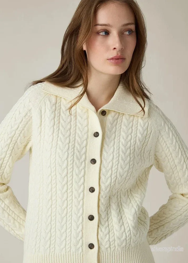 Lexington Cable Cardigan OffWhite - Bild 2