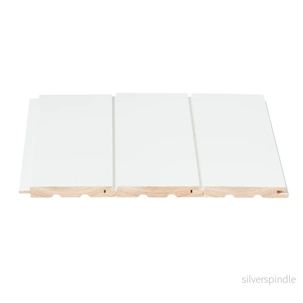 Innerpanel STS4 15x120, Furu, Vit - Bild 2
