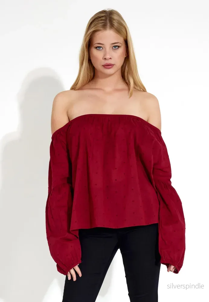 BLOUSE SLEEVELESS – Röd BLOUSE SLEEVELESS – Röd