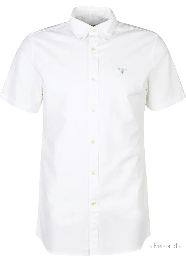 Barbour Oxford Tailored Shirt Short Sleeve White Barbour Oxford Tailored Shirt Short Sleeve White