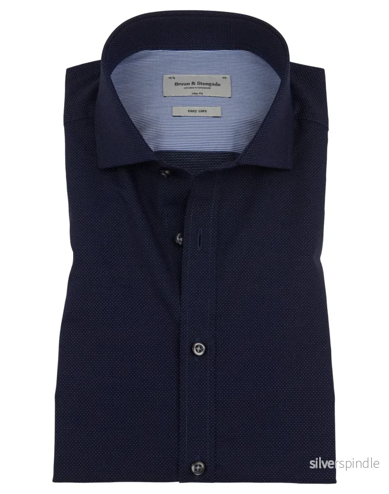 BS Owen Slim Fit Skjorta - Navy