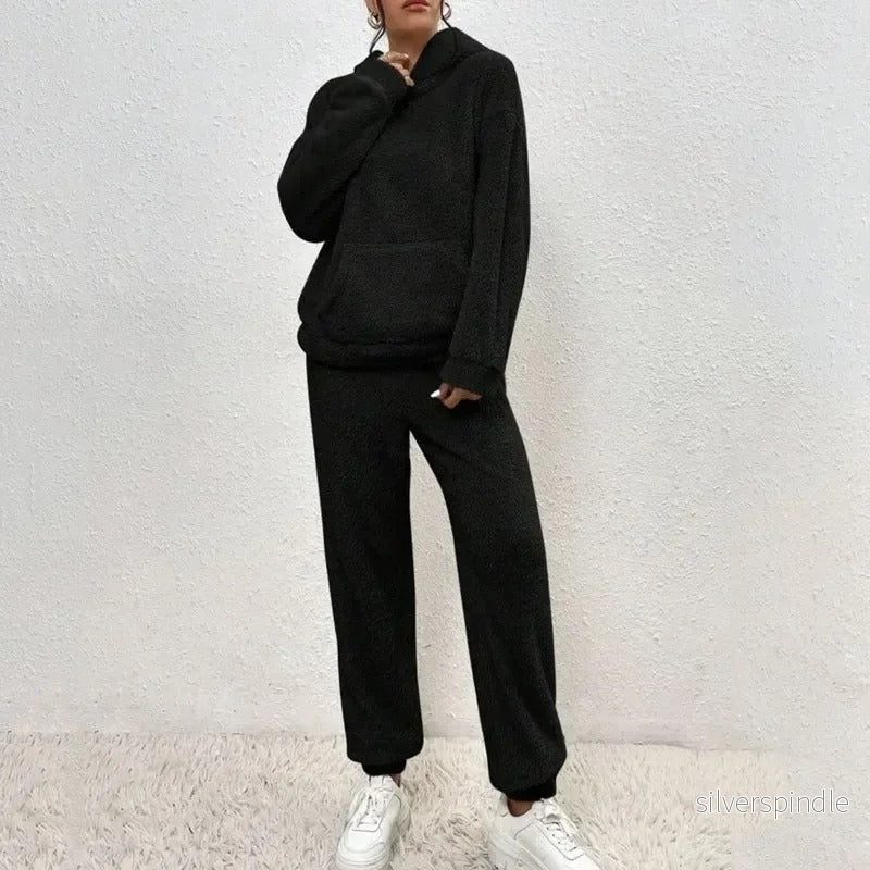 Sophie | Mjuk Tvådelat Set med Hoodie och Jogger för Avslappnad Stil - Bild 2