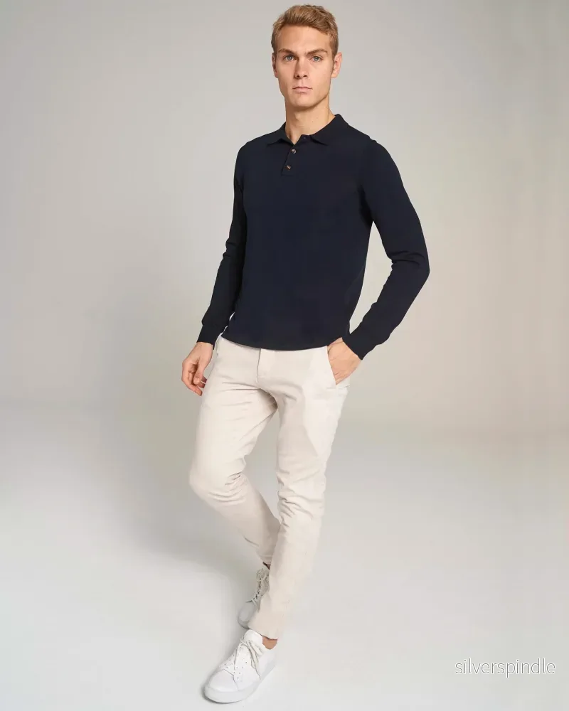 BS Roe Regular Fit Sticka - Navy - Bild 3