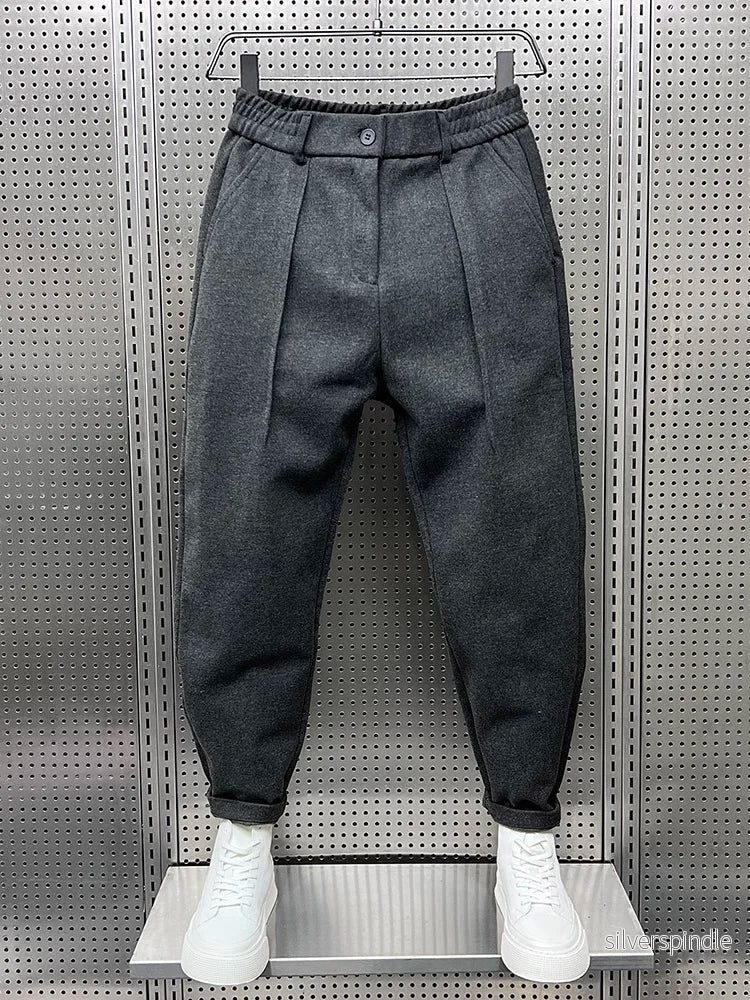 Ethan | Modern Slim Fit Kostymbyxor Dam i Melange-tyg Ethan | Modern Slim Fit Kostymbyxor Dam i Melange-tyg