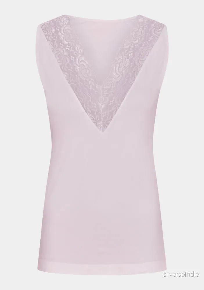 Nilla V-Neck Top - Light Rose