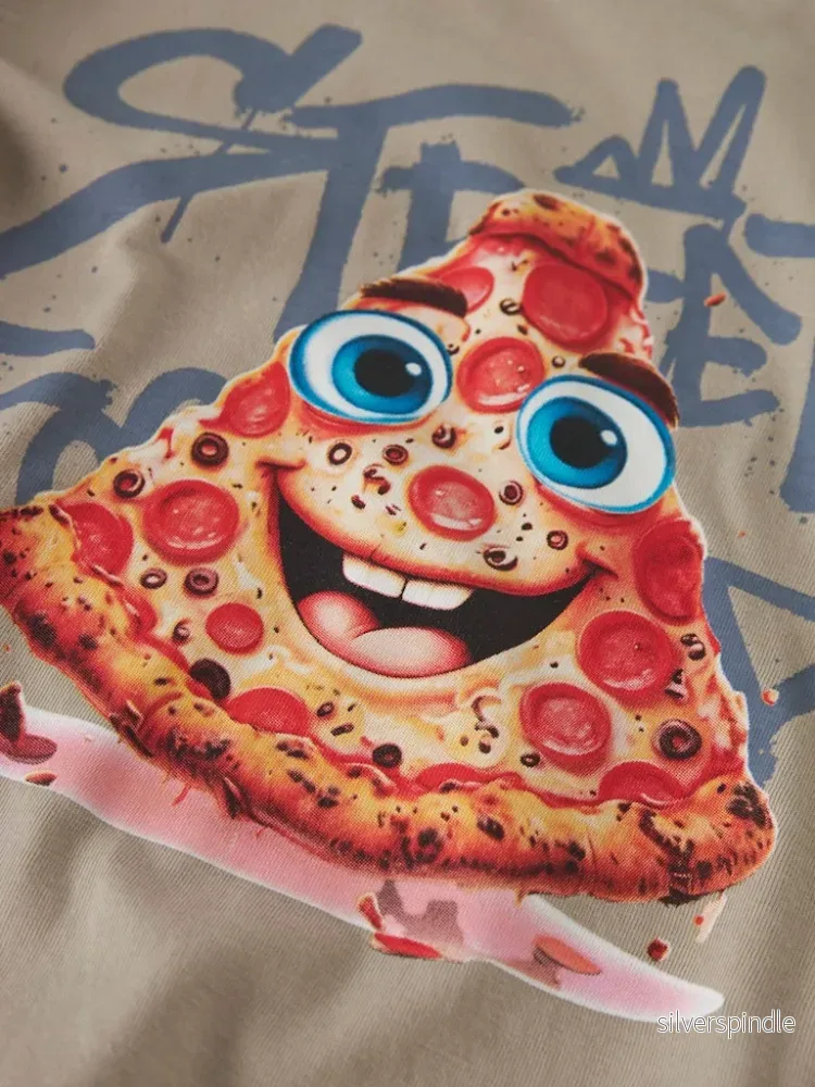 Pizza T-shirt Långärmad - Bild 2