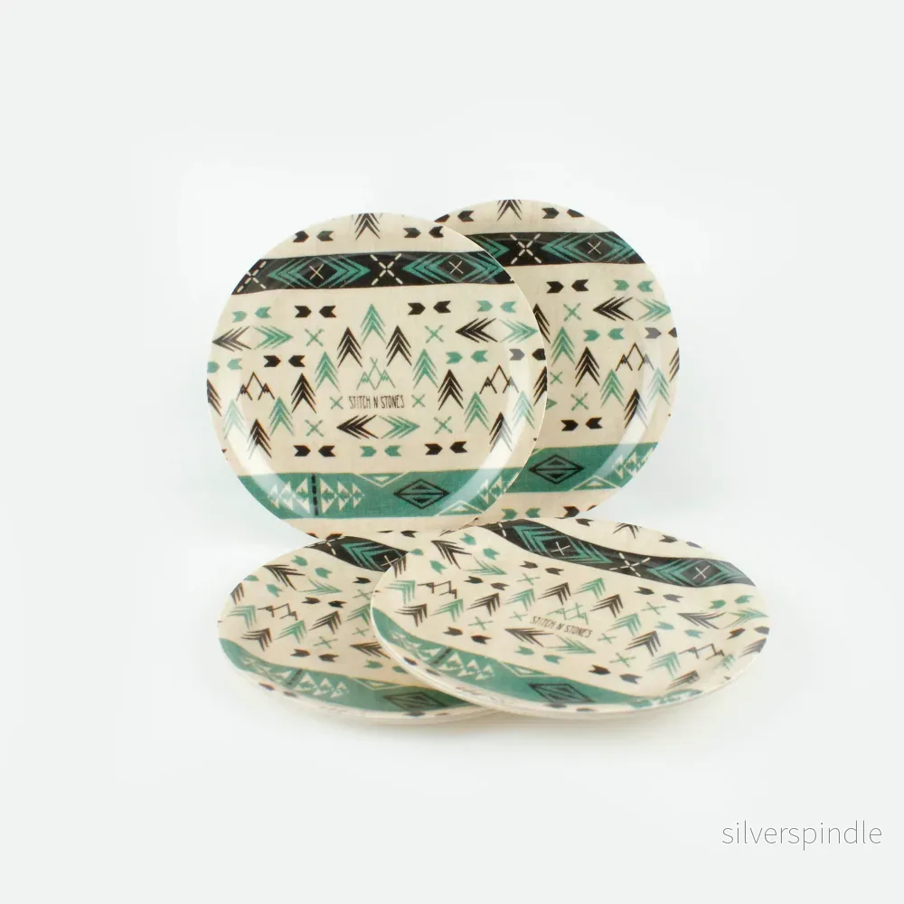 Coaster 4-pack Freedom Green/Black Coaster 4-pack Freedom Green/Black