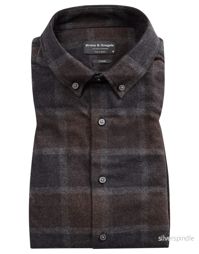 BS Stavanger casual modern fit Skjorta - Charcoal