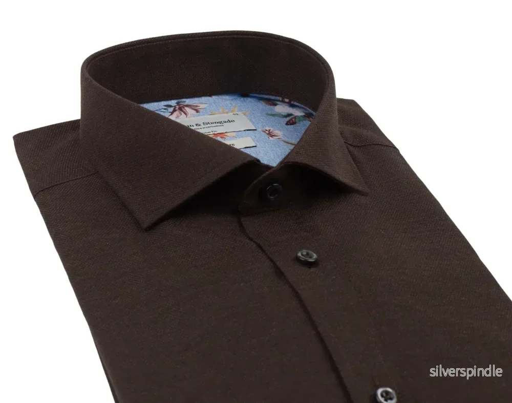 BS Skogstrom Slim Fit Skjorta - Brown - Bild 2