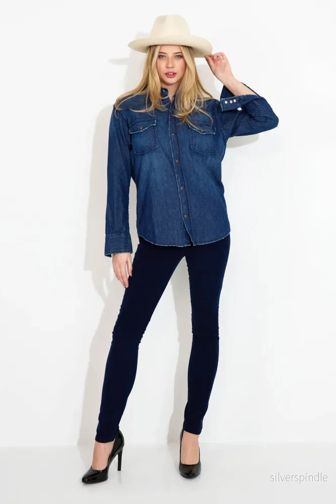 THE WESTERN SHIRT THAT U WEAR FOR LOVE - Denim