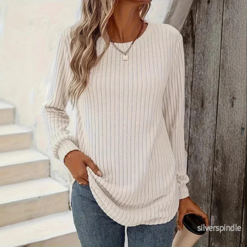 Ava | Elegant Långärmad Pullover för Vårens Garderob Ava | Elegant Långärmad Pullover för Vårens Garderob